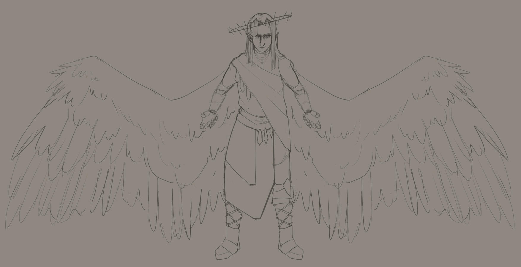 December 2024 Sketch - Character is Arwen